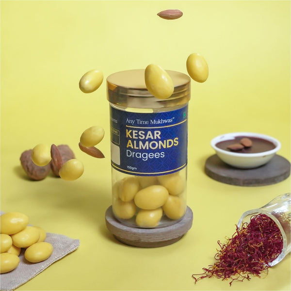 Kesar Almonds Dragees